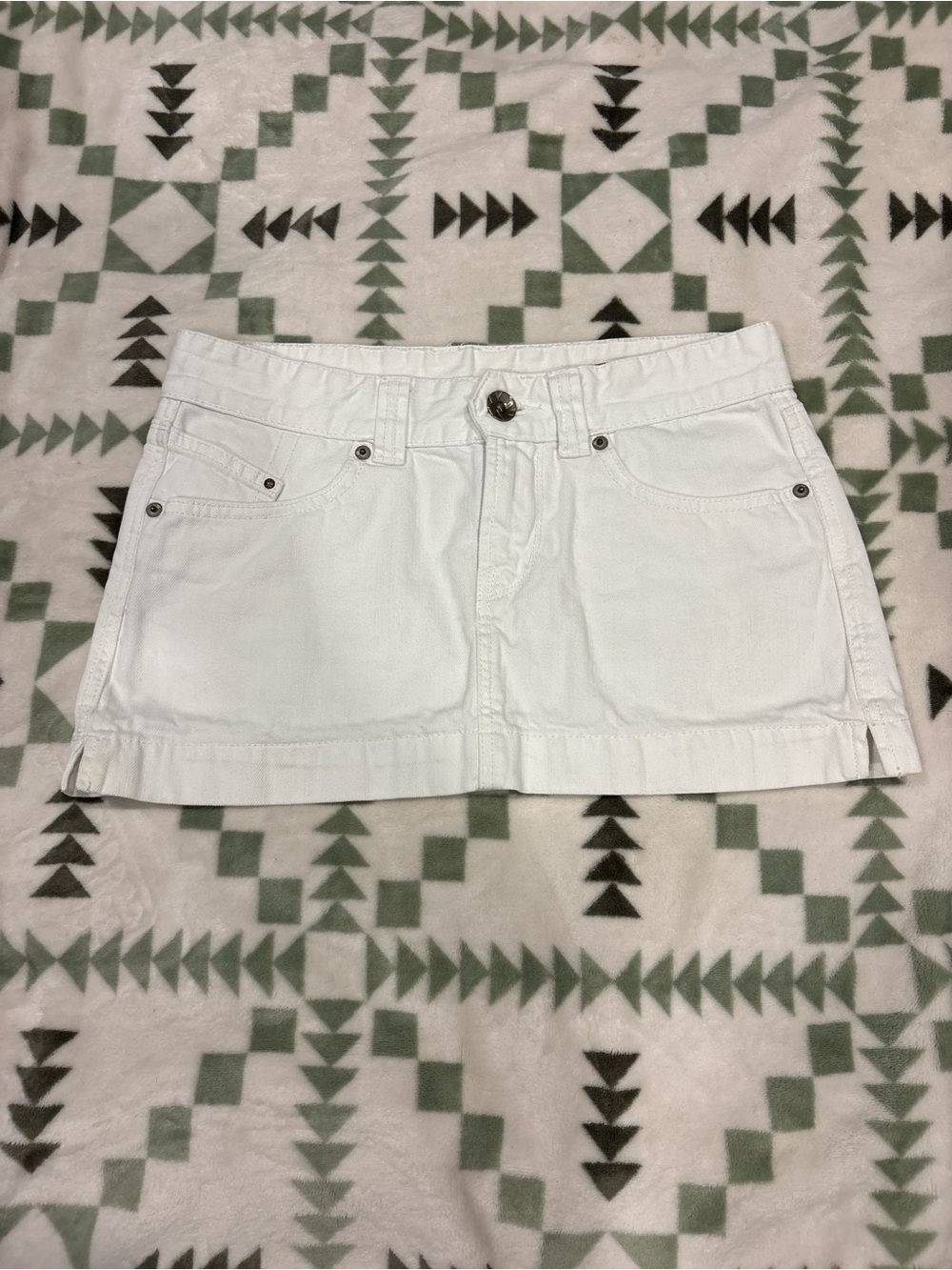 X2 White Women's Denim Mini Skirt